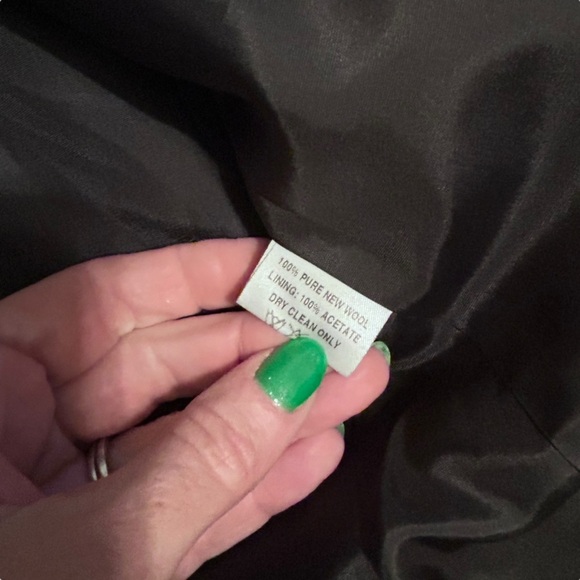 Avoca Women's Blazer Jacekt Coat 100% pure new wool dark academia Size 10 - Picture 6 of 6